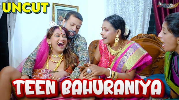 Teen Bahuraniya – 2024 – Hindi Uncut Short Film – GoddesMahi